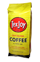 TexJoy Café Blend Coffee TexJoy, coffee, cafe, café, roast, bold, rich, aroma, arabica, pure, founder's, choice, mild, robust